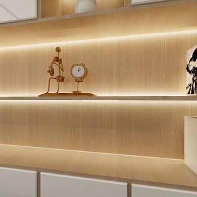 Hareket sensörü LED Spot Light ile saç ekran dolabı