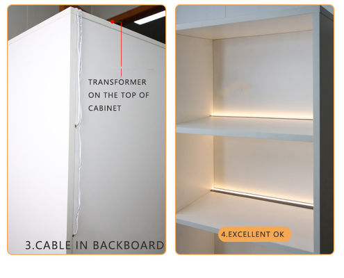 Hareket sensörü LED Spot Light ile saç ekran dolabı