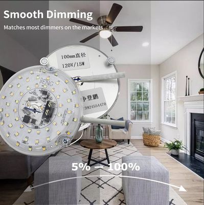 120V 15W Driverless Dia 100mm Led Light For Led Fan Light With ETL Certificate Ceiling Fan Led Light Replacement 120V 15W Driverless Dia 100mm Led Light For Led Fan Light With ETL Certificate Ceiling Fan Led Light Replacement