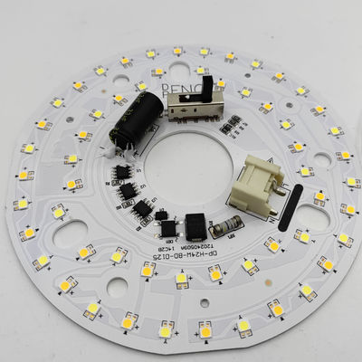 Dia125mm 4.9 inç 24W LED Tavan Fan Light Retrofit Kit Tavan Işığı Değiştirme Kiti 5CCT 3000K 3500K 4000K 5000K 6000K Düzenlenebilir 12W 18W 24W Değiştirici, 2800LM 120V ETL 2 4 Watt