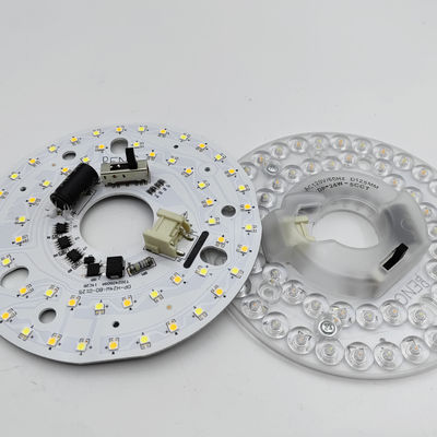 Dia125mm 4.9 inç 24W LED Tavan Fan Light Retrofit Kit Tavan Işığı Değiştirme Kiti 5CCT 3000K 3500K 4000K 5000K 6000K Düzenlenebilir 12W 18W 24W Değiştirici, 2800LM 120V ETL 2 4 Watt