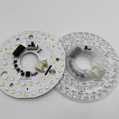 Dia125mm 4.9 inç 24W LED Tavan Fan Light Retrofit Kit Tavan Işığı Değiştirme Kiti 5CCT 3000K 3500K 4000K 5000K 6000K Düzenlenebilir 12W 18W 24W Değiştirici, 2800LM 120V ETL 2 4 Watt