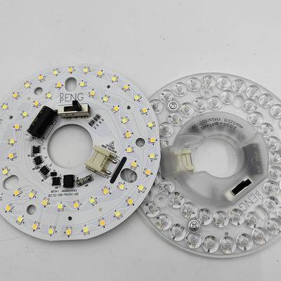 Dia125mm 4.9 inç 24W LED Tavan Fan Light Retrofit Kit Tavan Işığı Değiştirme Kiti 5CCT 3000K 3500K 4000K 5000K 6000K Düzenlenebilir 12W 18W 24W Değiştirici, 2800LM 120V ETL 2 4 Watt