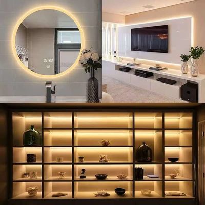 Esnek LED Çizgi Işıklar 600 Birim LED Çizgiler Su geçirmez 12 Volt LED Işık Çizgileri Paketi 16.4ft/5m Tatil Ev Partisi İç Açık Dekorasyon Su geçirmez Beyaz 1 Paket