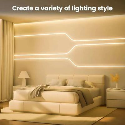 DIY Dekorasyon RGB Neon Çizgi Işık Tüpleri Özel 12v 24v SFFleksibel Neon Çizgi Işık Tatil Dekorasyonu İçin Silikon IP67 Su geçirmez Dışarı Neon Işığı