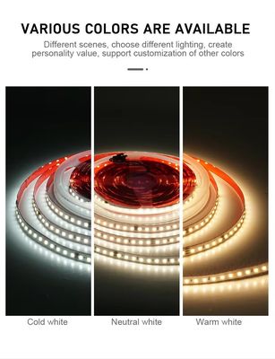Ed 2835 Smd 120leds Koşu Lamba Çubuğu Akıllı LED Şerit Işık Teyp DC24V 10m Kapalı Geri Akış Şerit Işık