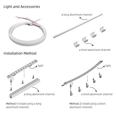 24V/12V.DC 10W Özel Esnek Neon Işık Çubuğu Tavan Odası Dekorasyonu Kabine Neon Işıklandırma
