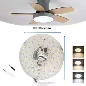 15W 100MM LED Işık Motoru Yemek Odası için 120V Tavan Fan Panel Retrofit Kit DOB Modülleri ile LED Tavan Fan Işık Değiştirme