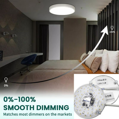 15W 100MM LED Işık Motoru Yemek Odası için 120V Tavan Fan Panel Retrofit Kit DOB Modülleri ile LED Tavan Fan Işık Değiştirme