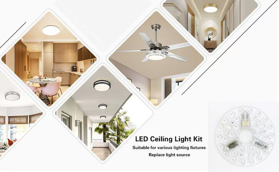 ERP Rosh LED Modülleri 5CCT 12W/18W/24W DIP Değiştirme Tavan Işığı Fan Witch Power ile LED Modülü Değiştirir