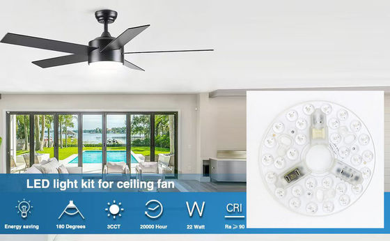 ERP Rosh LED Modülleri 5CCT 12W/18W/24W DIP Değiştirme Tavan Işığı Fan Witch Power ile LED Modülü Değiştirir