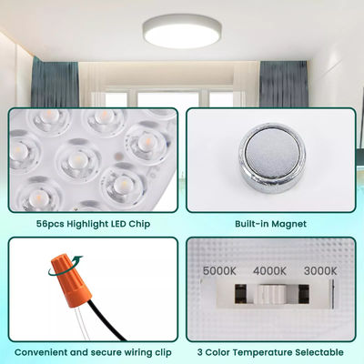 5CCT 18W/24W DIP Değiştirici Cadı Gücüyle Tavan Işık Ventilatörü LED Modülü 120V Tavan Ventilatörü Panel Retrofit Kit DOB Modülleriyle
