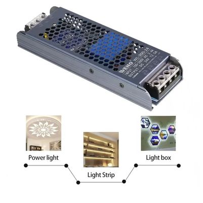 AC'den DC'ye Ultra İnce Ve İnce Güç kaynağı 12V/24V 60W 100W 150W Led Sürücü Değiştirme Güç kaynağı Led Şerit Işık Teneke Kutusu