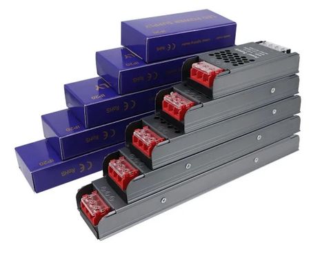 Ultra ince ve ince güç kaynağı 12V / 24V 60W 100W 150W Led Sürücü Değiştirme Güç kaynağı Led Şerit Işık Teneke Kutusu için