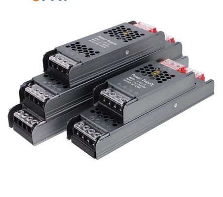 Ultra ince ve ince güç kaynağı 12V / 24V 60W 100W 150W Led Sürücü Değiştirme Güç kaynağı Led Şerit Işık Teneke Kutusu için