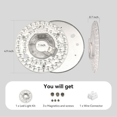 4.92 ¢ Evrensel Tavan Fan Led Işık Tavan Fan Fırlatma Montaj Tavan Işığı, 18W 3CCT 3000K 4000K 6000K 1500LM CRI90 Hampton Bay Harbor Breeze Hunter için Dimmable Affordable Çözüm
