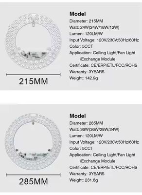 ERP ETL Sertifikalı 24W Yuvarlak LED Panel Işık, Ayarlanabilir CCT ile