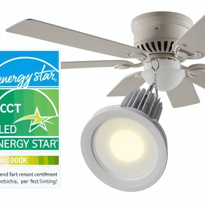 3000K Energy Star Sertifikalı Tavan Vantilatörü LED Işık Değişimi