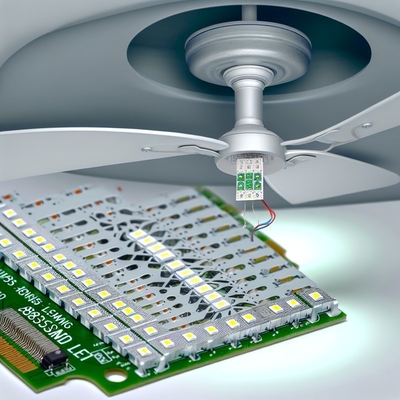 Tavan fanı LED ışık değiştirme - Alüminyum PCB, 2835SMD LED, 3000K