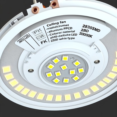 2835SMD LED Tavan Fan Işığı Değiştirme - 3000K Alüminyum PCB Enerji Yıldızı Sertifikalı