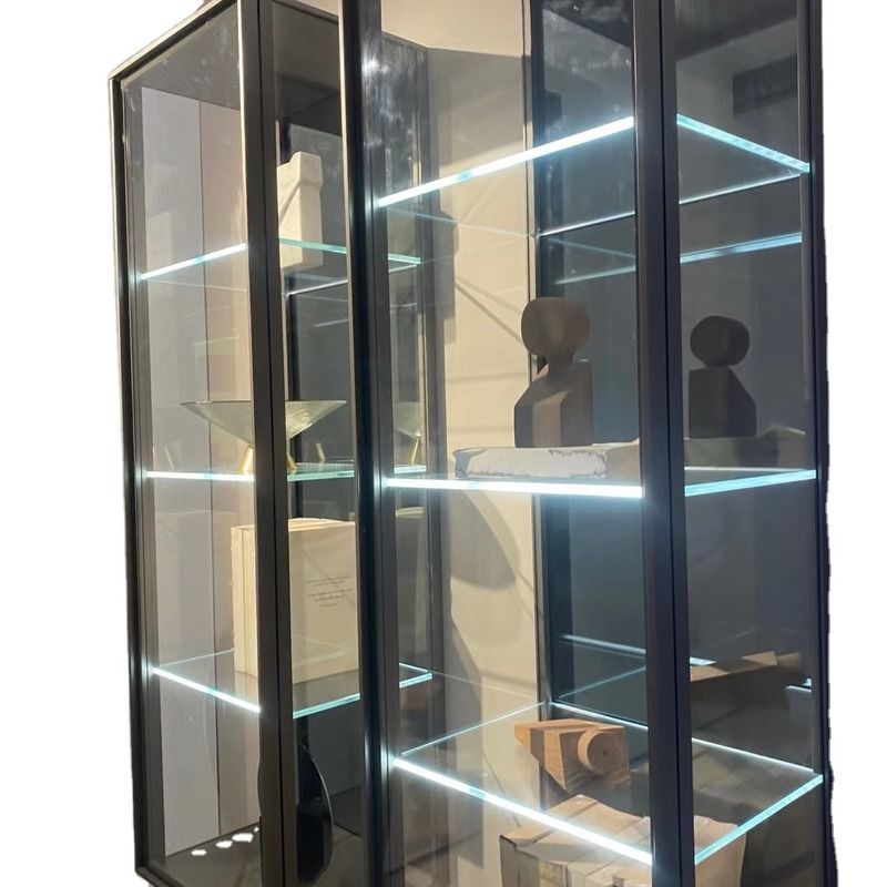 Modern Yüzey Montajlı Tek Cam Rafa Dolabı Işığı Sıcak Beyaz LED Cam Rafa Işık