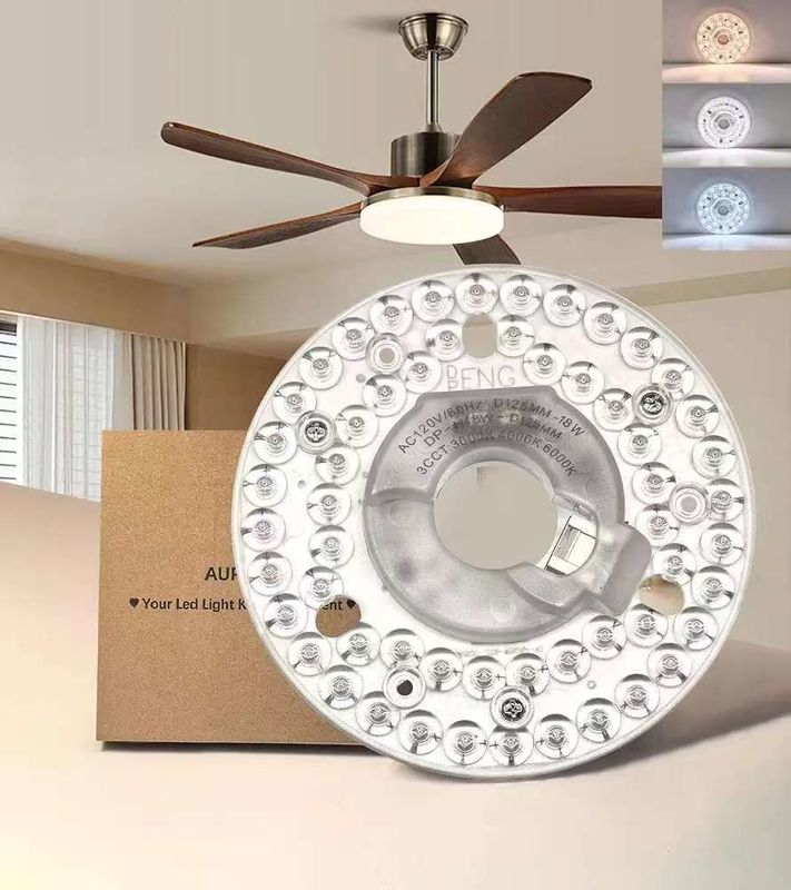 4.92 ¢ Evrensel Tavan Fan Led Işık Tavan Fan Fırlatma Montaj Tavan Işığı, 18W 3CCT 3000K 4000K 6000K 1500LM CRI90 Hampton Bay Harbor Breeze Hunter için Dimmable Affordable Çözüm