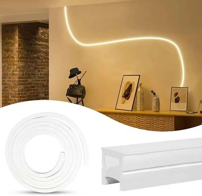 Dış Su geçirmez 12/24V Silikon LED Işık Çubuğu Ev Dekoru Neon LED Çubuğu Işıklar Beyaz 16.4ft/5m Neon Işık Çubuğu 12V Silikon Su geçirmez Esnek LED Neon İp Işıkları Yatak Odası Festivali için